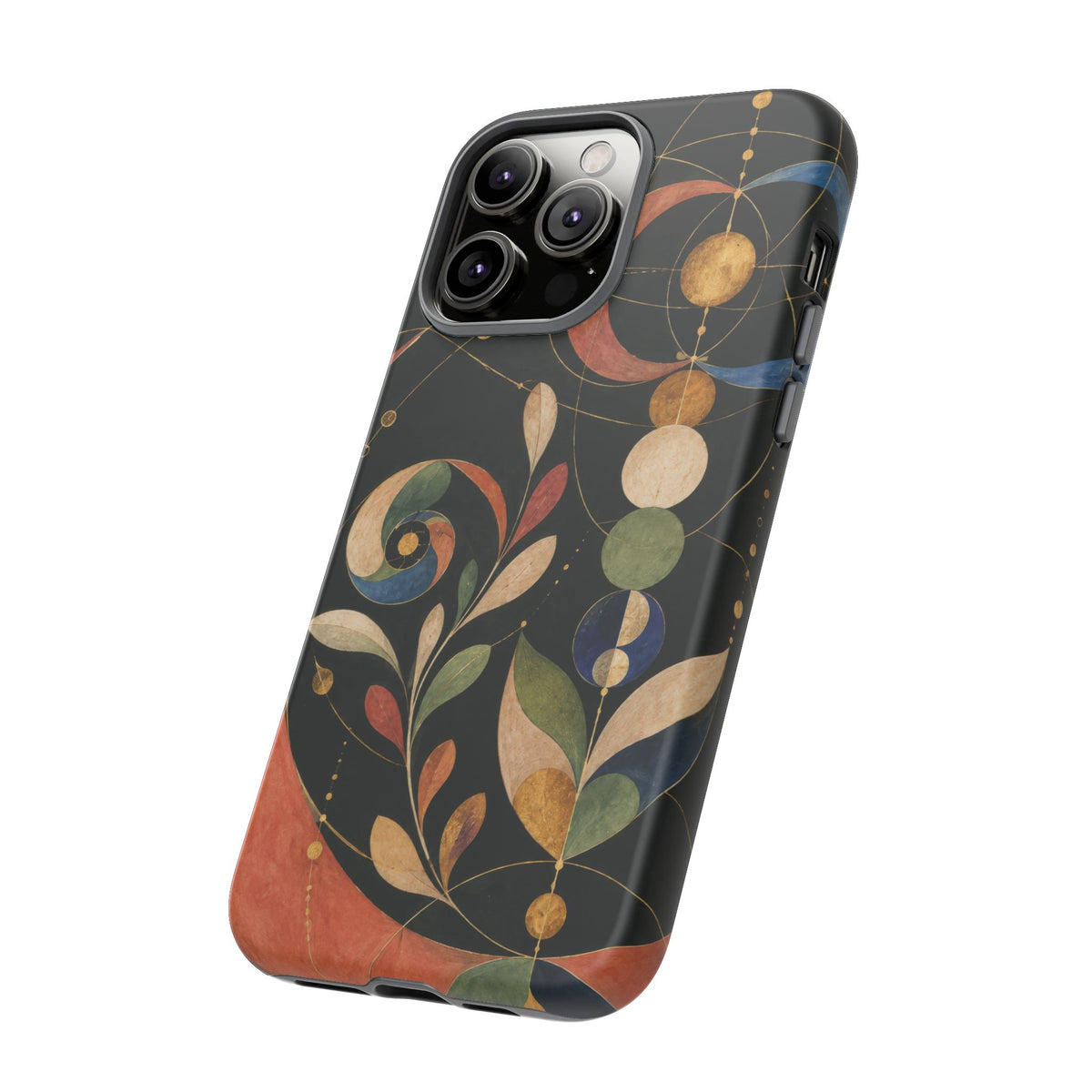 Orbital Garden iPhone Tough Case | Celestial Botanical Geometry