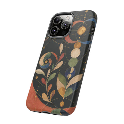 Orbital Garden iPhone Tough Case | Celestial Botanical Geometry