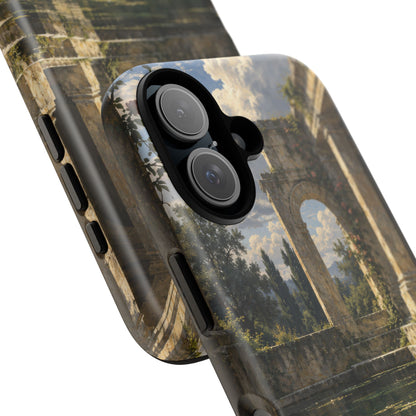 The Flooded Court iPhone Tough Case | Ancient Garden Landscape