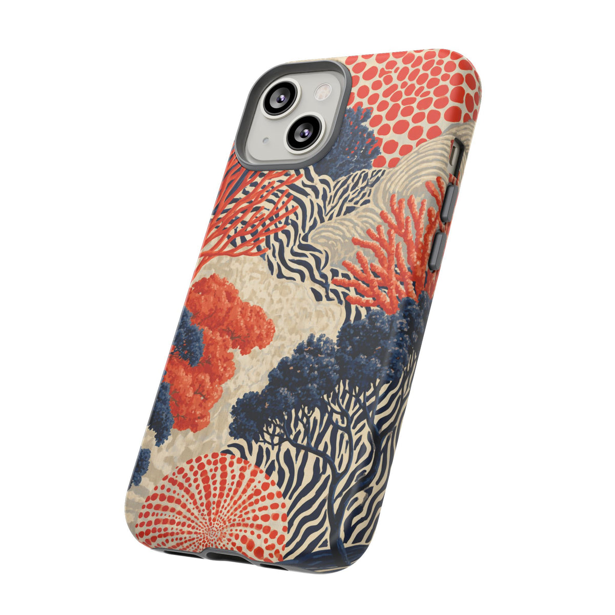 Coral Current iPhone Tough Phone Case