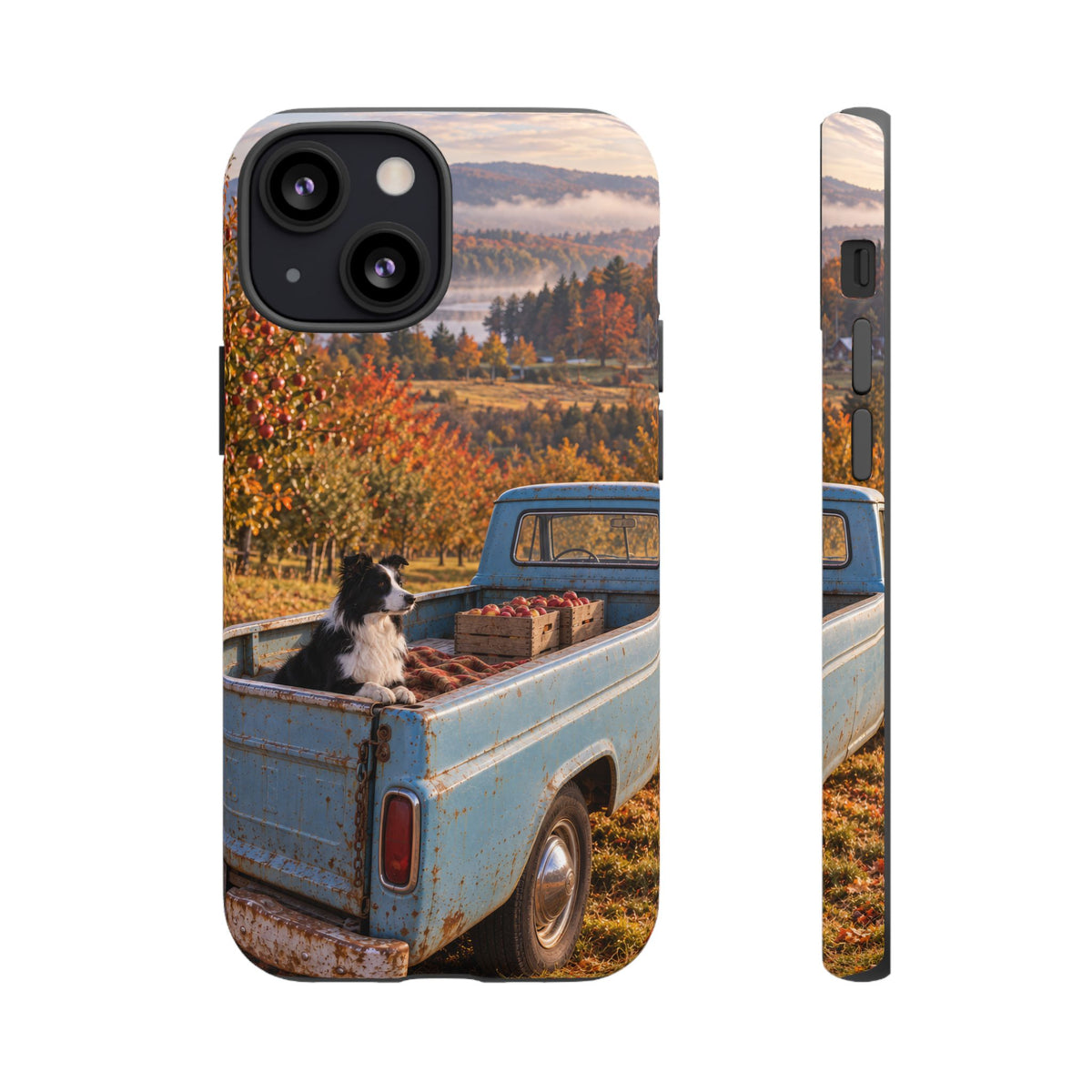 Blue Truck October iPhone Tough Case | border collie