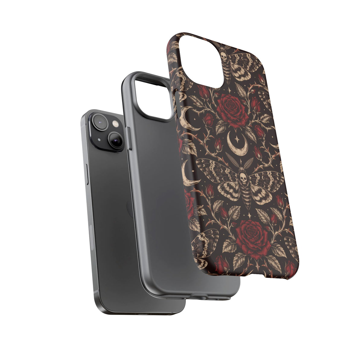 Velvet Moth Masquerade iPhone Tough Case | gothic moth