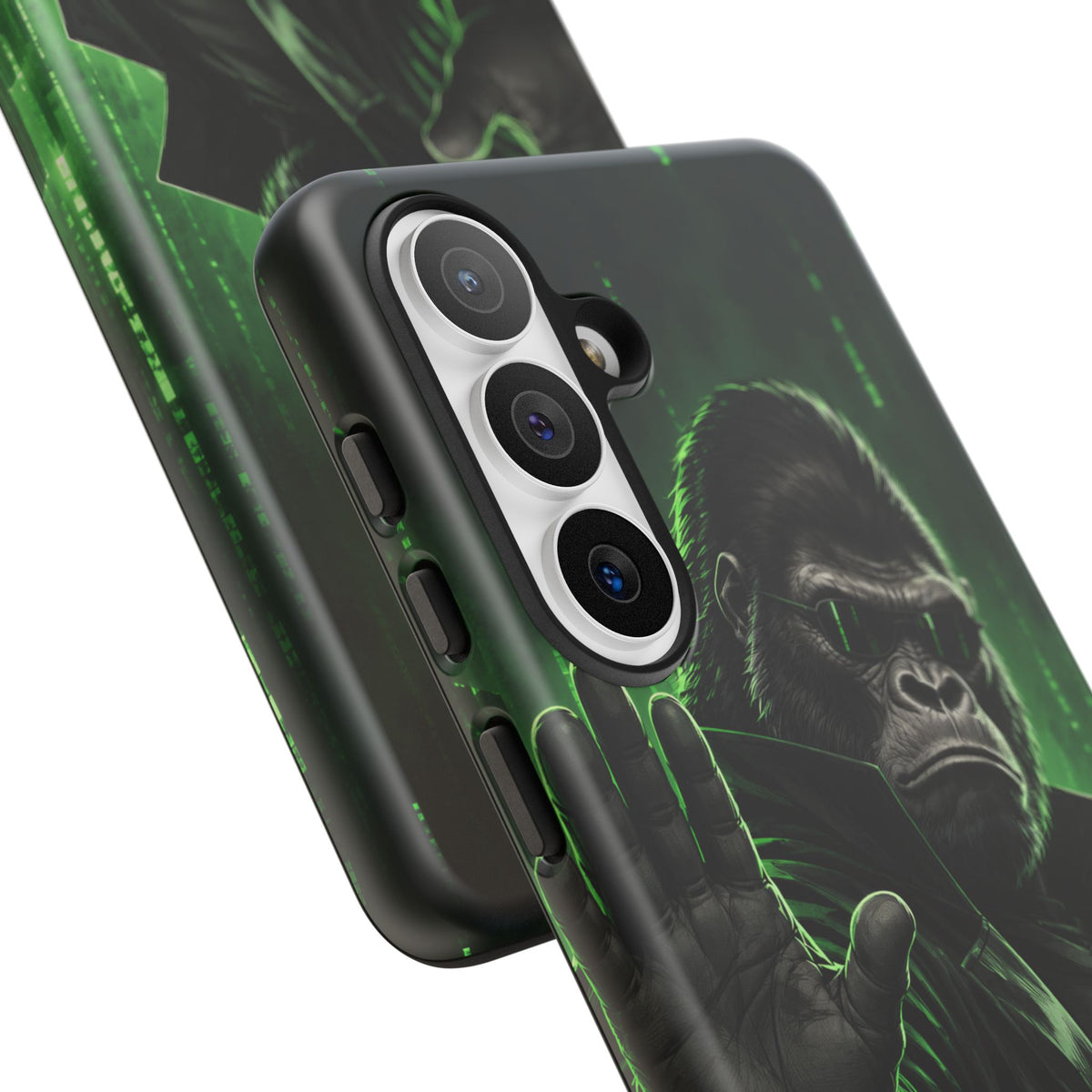 Cyberpunk Gorilla Samsung Galaxy Tough Case | Neon Code Silverback