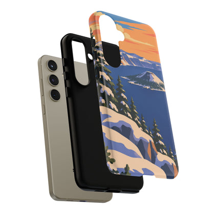 Crater Lake — Winter Caldera Samsung Galaxy Tough Case