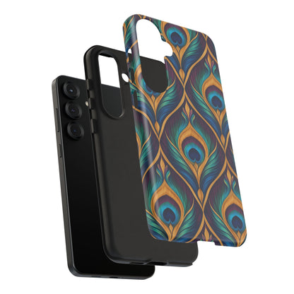 Peacock Nocturne Samsung Galaxy Tough Case | art deco