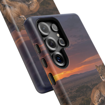 Lioness in the Blue Hour Samsung Galaxy Tough Case