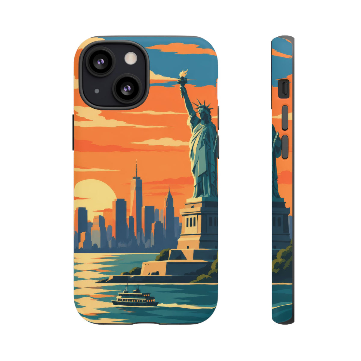 New York City — Harbor Liberty iPhone Tough Case