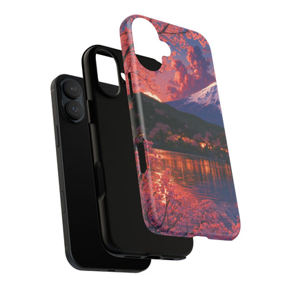Sakura Lakeside Village iPhone Tough Phone Case