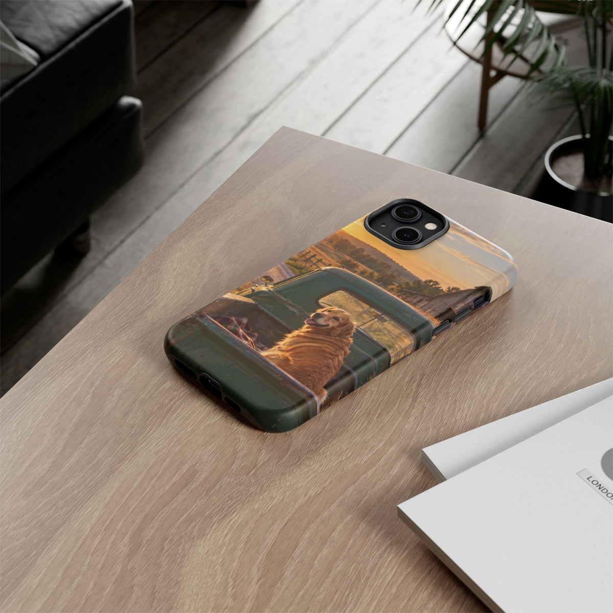 Sunday Road Golden iPhone Tough Case | golden retriever