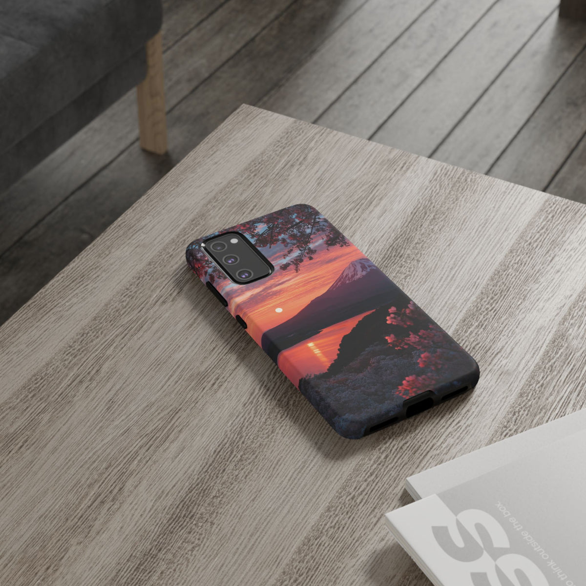 Fuji Moonlit Sakura Samsung Galaxy Tough Phone Case