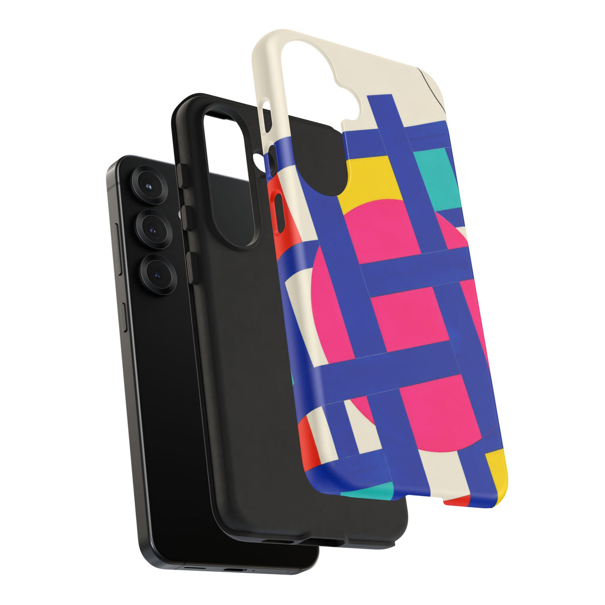 Chromatic Mischief Samsung Galaxy Tough Case | Geometric Color Block Art