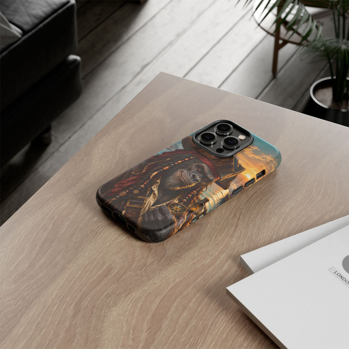 Pirate Gorilla iPhone Tough Case | Captain Silverback