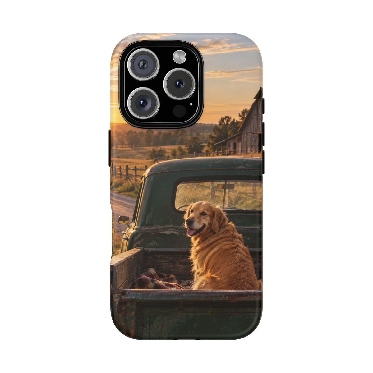 Sunday Road Golden iPhone Tough Case | golden retriever