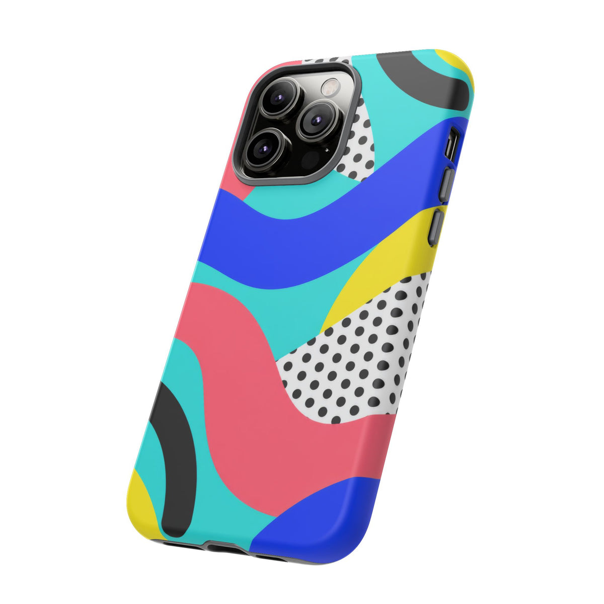 Poolside Pop iPhone Tough Case | Wavy Color Block