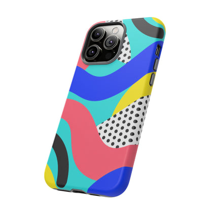 Poolside Pop iPhone Tough Case | Wavy Color Block