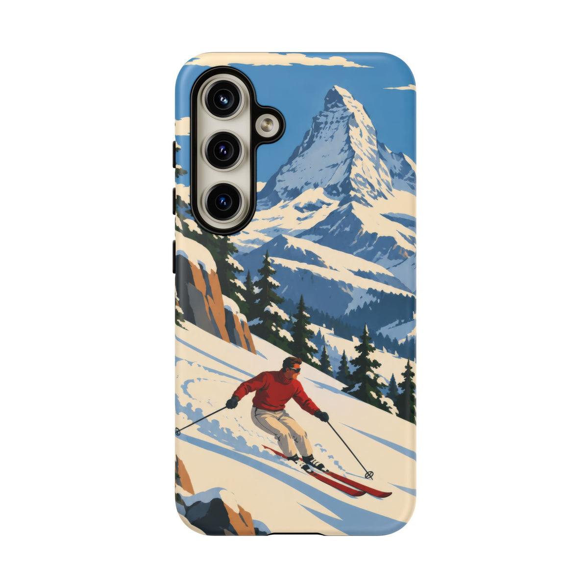 Swiss Skiing — Downhill Arc Samsung Galaxy Tough Case