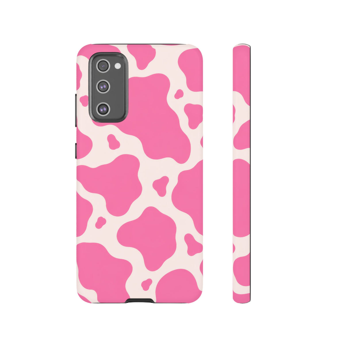 Strawberry Milk Samsung Galaxy Tough Case | Pink Cow Print