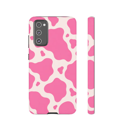 Strawberry Milk Samsung Galaxy Tough Case | Pink Cow Print