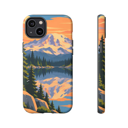 Mount Rainier — Mirror Dawn iPhone Tough Case