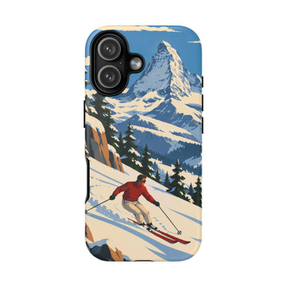 Swiss Skiing — Downhill Arc iPhone Tough Case