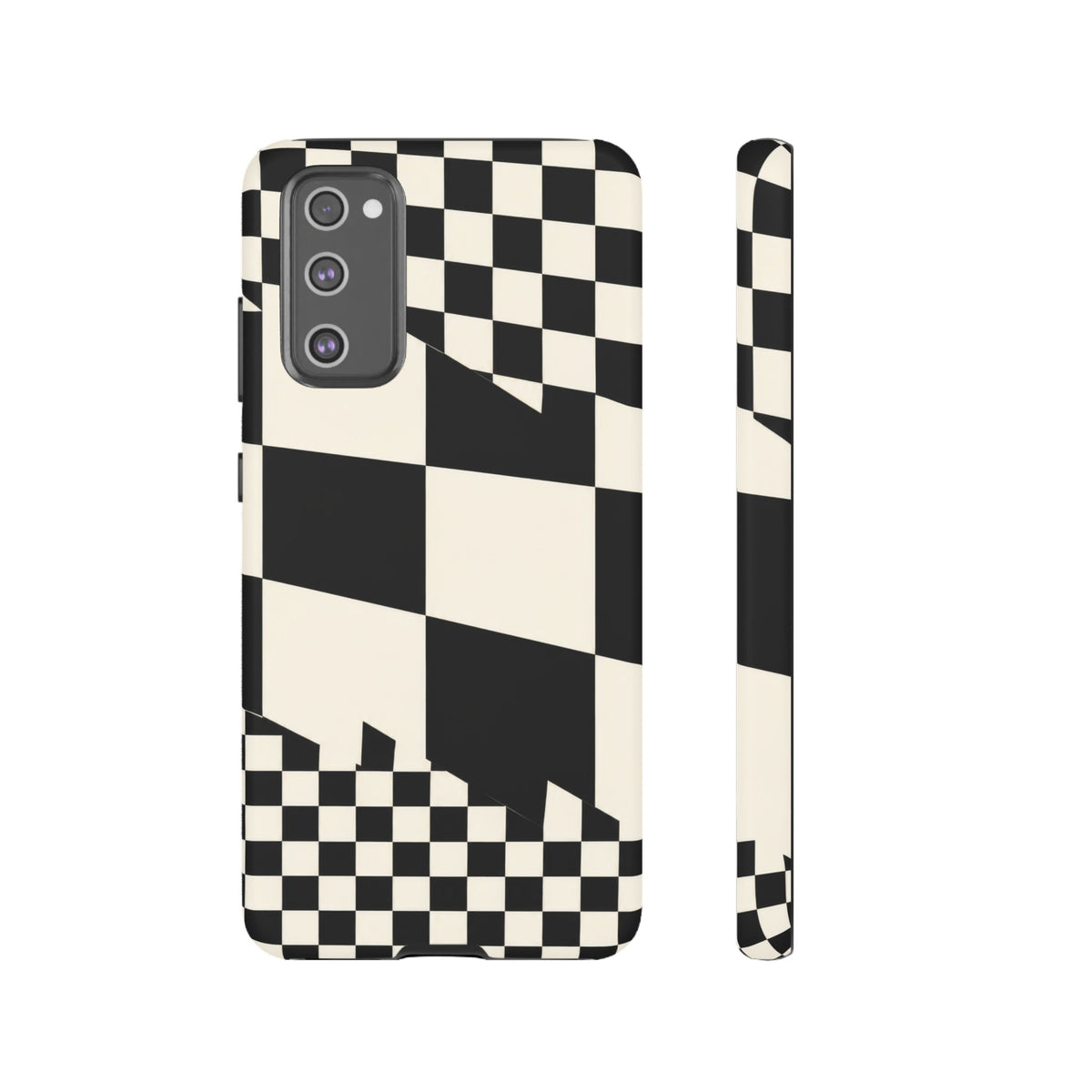 Check Shift Samsung Galaxy Tough Case | Black & White Checkerboard