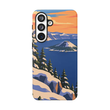 Crater Lake — Winter Caldera Samsung Galaxy Tough Case