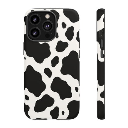 Classic Holstein iPhone Tough Case | Black & White Cow Print