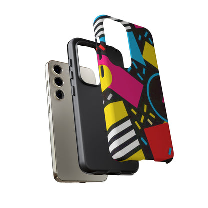 Midnight Confetti Samsung Galaxy Tough Case | Bright Abstract on Black