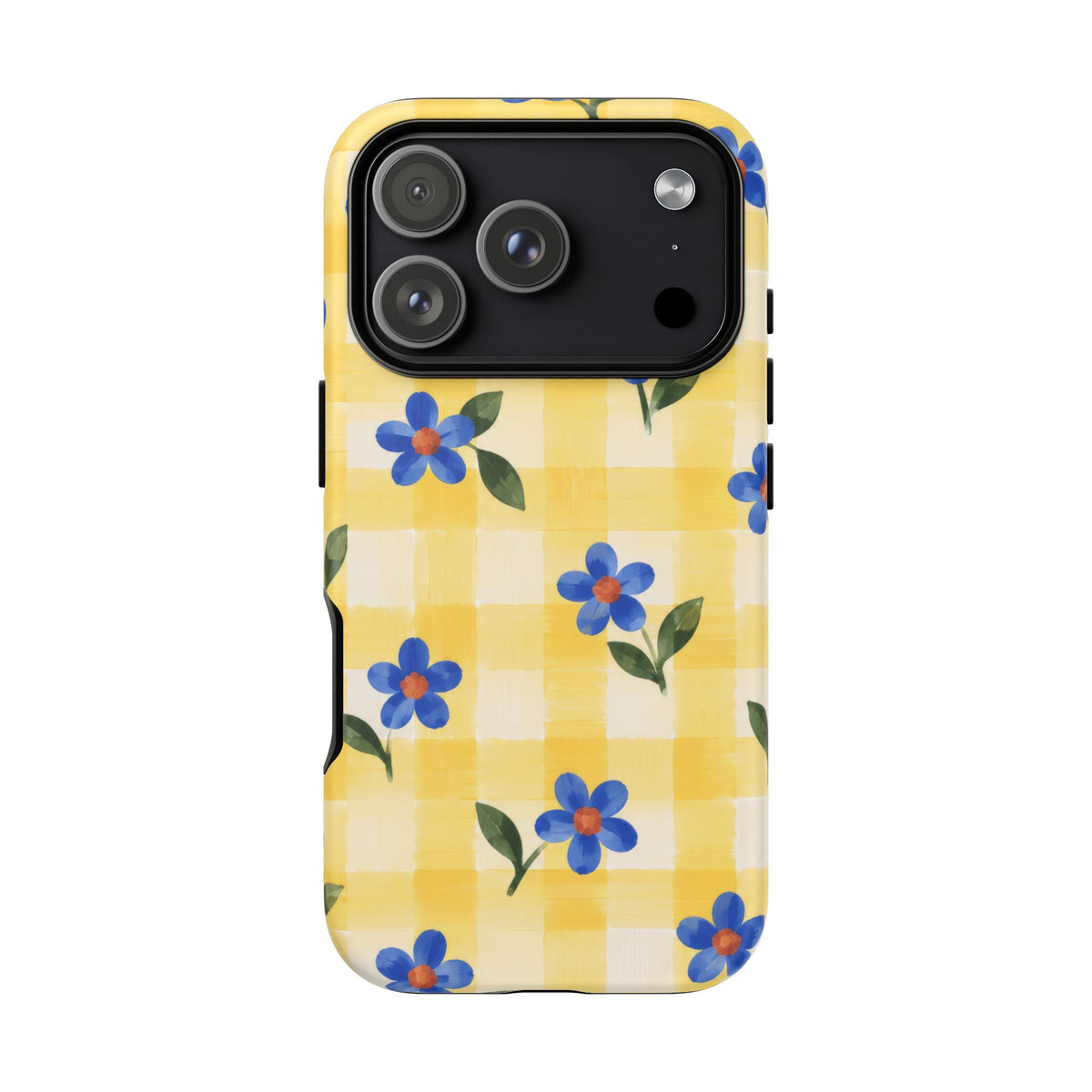 Buttercup Picnic iPhone Tough Case | yellow gingham