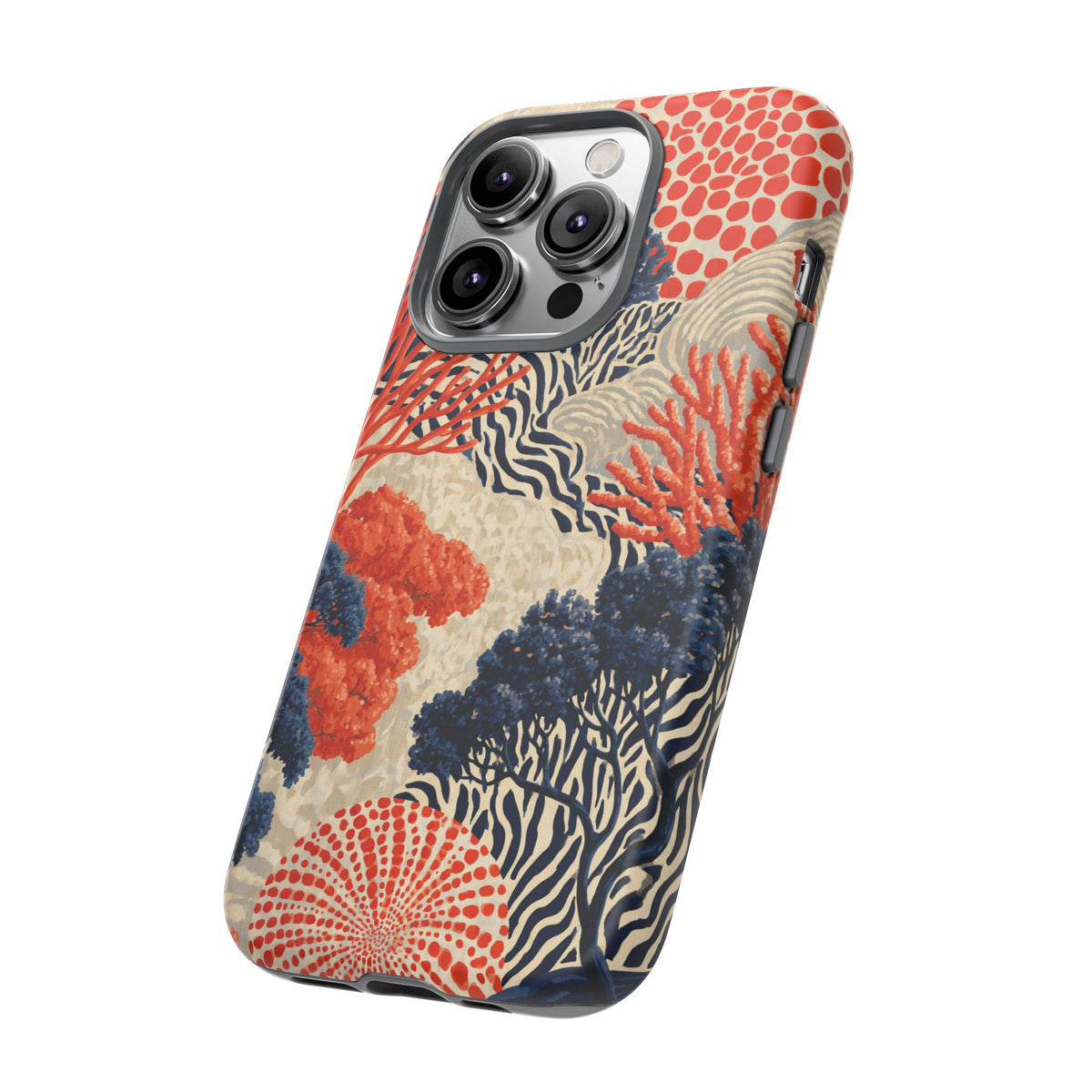 Coral Current iPhone Tough Phone Case