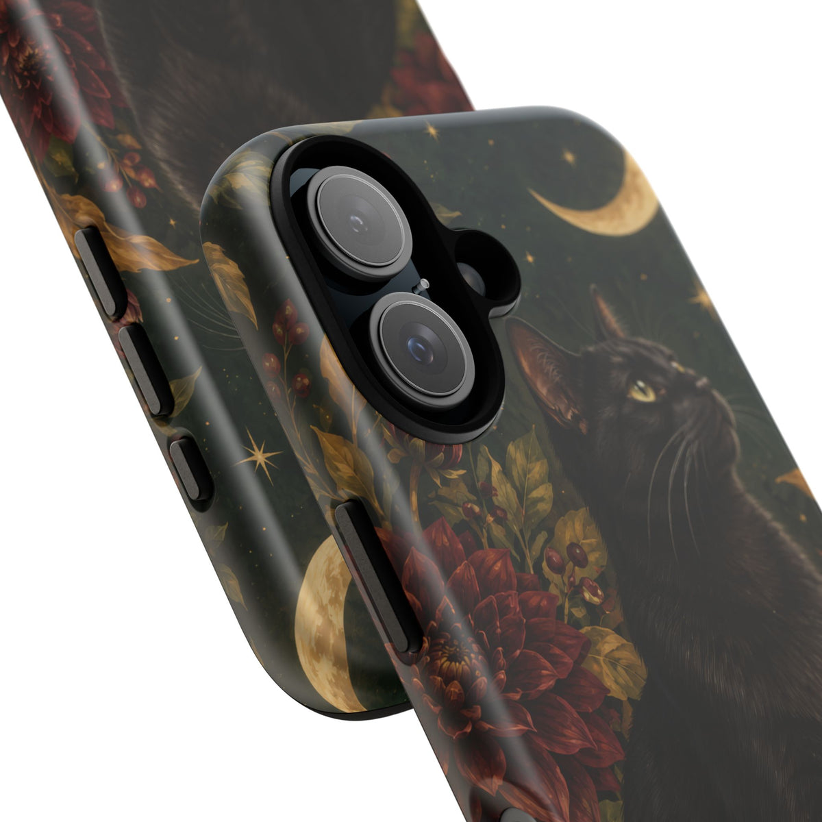 Midnight Familiar iPhone Tough Case | black cat