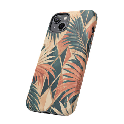 Coral Palm Pavilion iPhone Tough Case | art deco