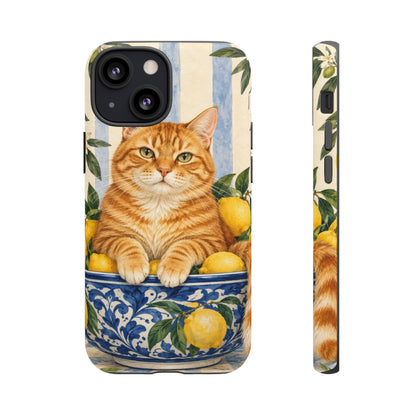 Citrus Inspector iPhone Tough Case | ginger cat