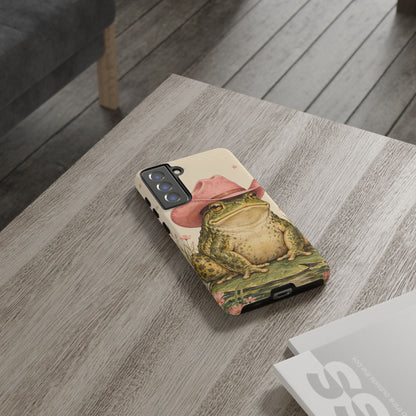 Cowboy Frog Samsung Galaxy Tough Case | Pink Hat Bullfrog