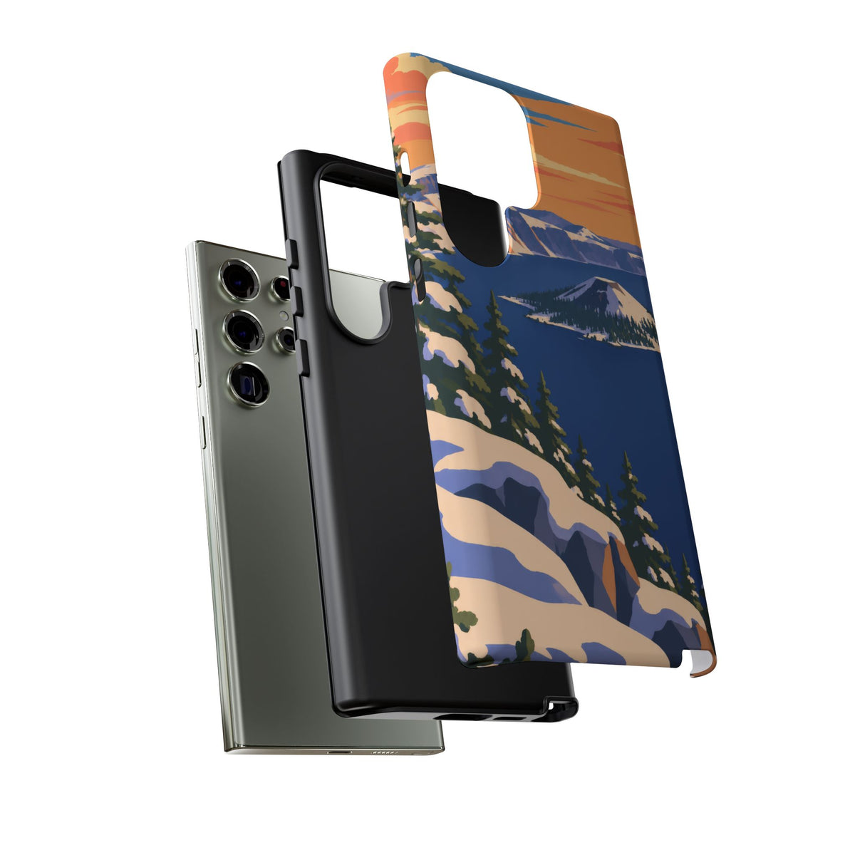 Crater Lake — Winter Caldera Samsung Galaxy Tough Case