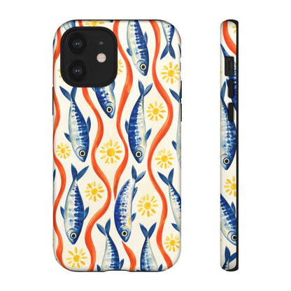 Sardine Social iPhone Tough Case | sardine print