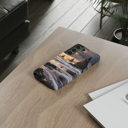 Black Sand and Silver Samsung Galaxy Tough Case | black sand beach
