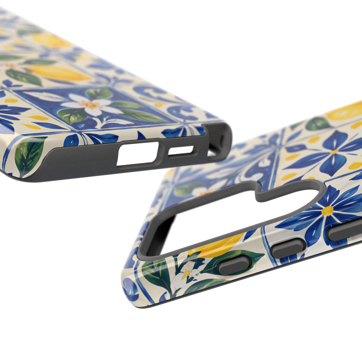 Blue Lemon Tile Samsung Galaxy Tough Case | Azulejo Orchard