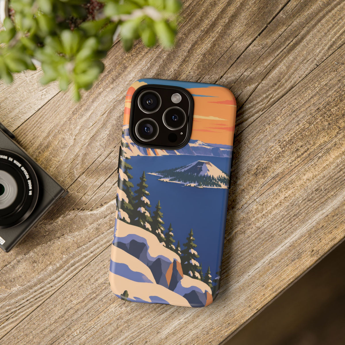 Crater Lake — Winter Caldera iPhone Tough Case