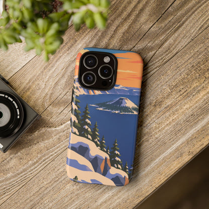 Crater Lake — Winter Caldera iPhone Tough Case