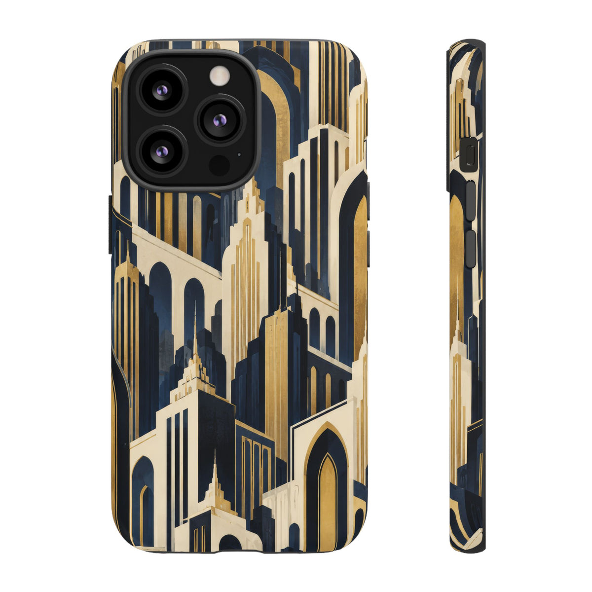 Midnight Metropolis iPhone Tough Case | art deco