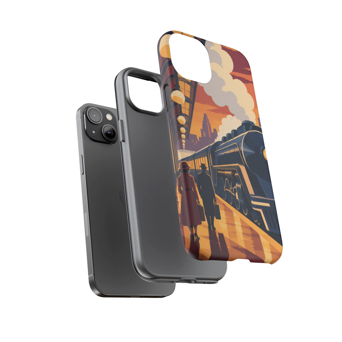 Travel by Train — Night Departure iPhone Tough Case | train travel