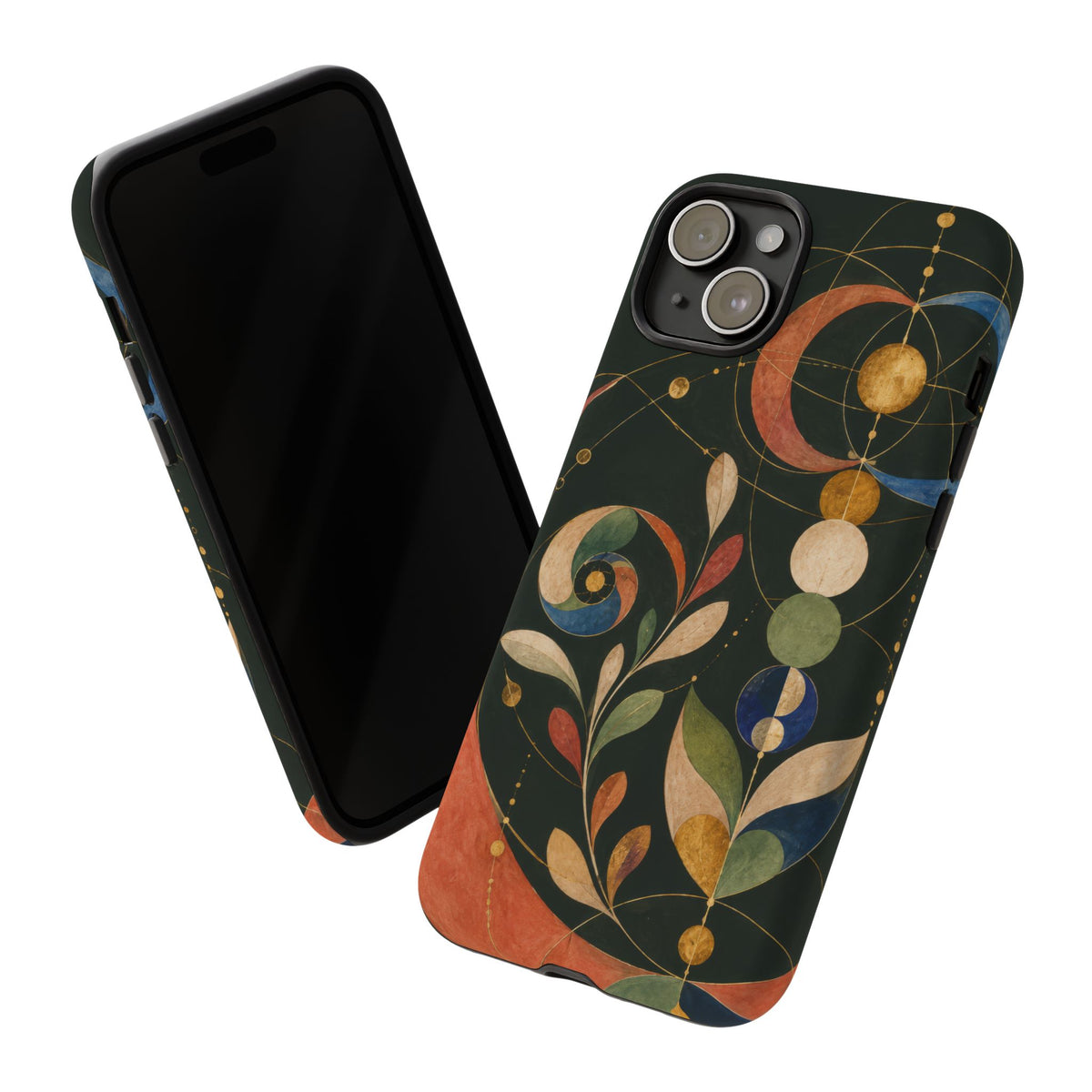 Orbital Garden iPhone Tough Case | Celestial Botanical Geometry