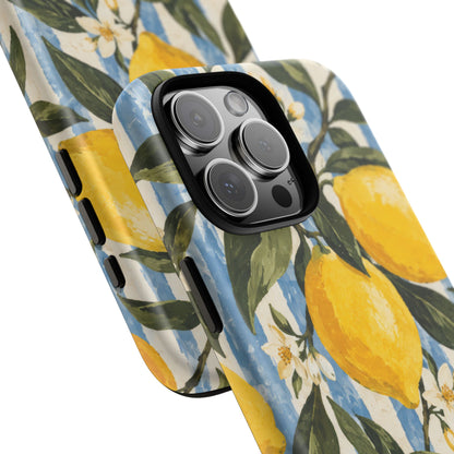 Riviera Lemons iPhone Tough Case | lemon print