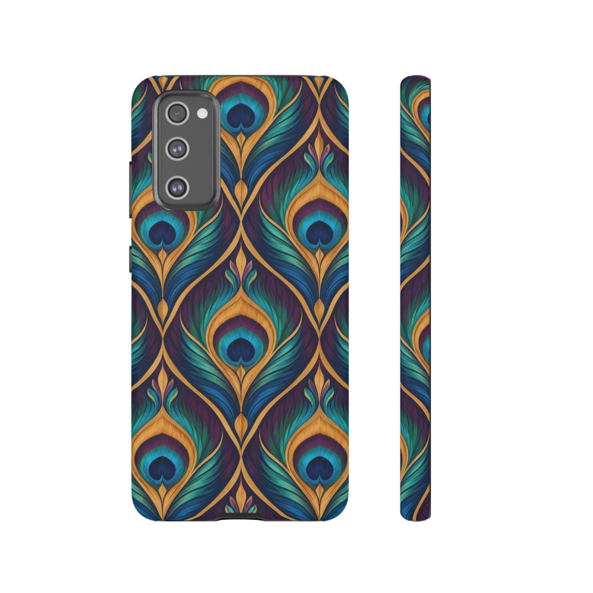 Peacock Nocturne Samsung Galaxy Tough Case | art deco