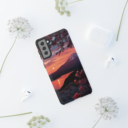 Fuji Moonlit Sakura Samsung Galaxy Tough Phone Case