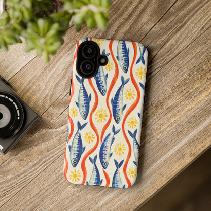 Sardine Social iPhone Tough Case | sardine print