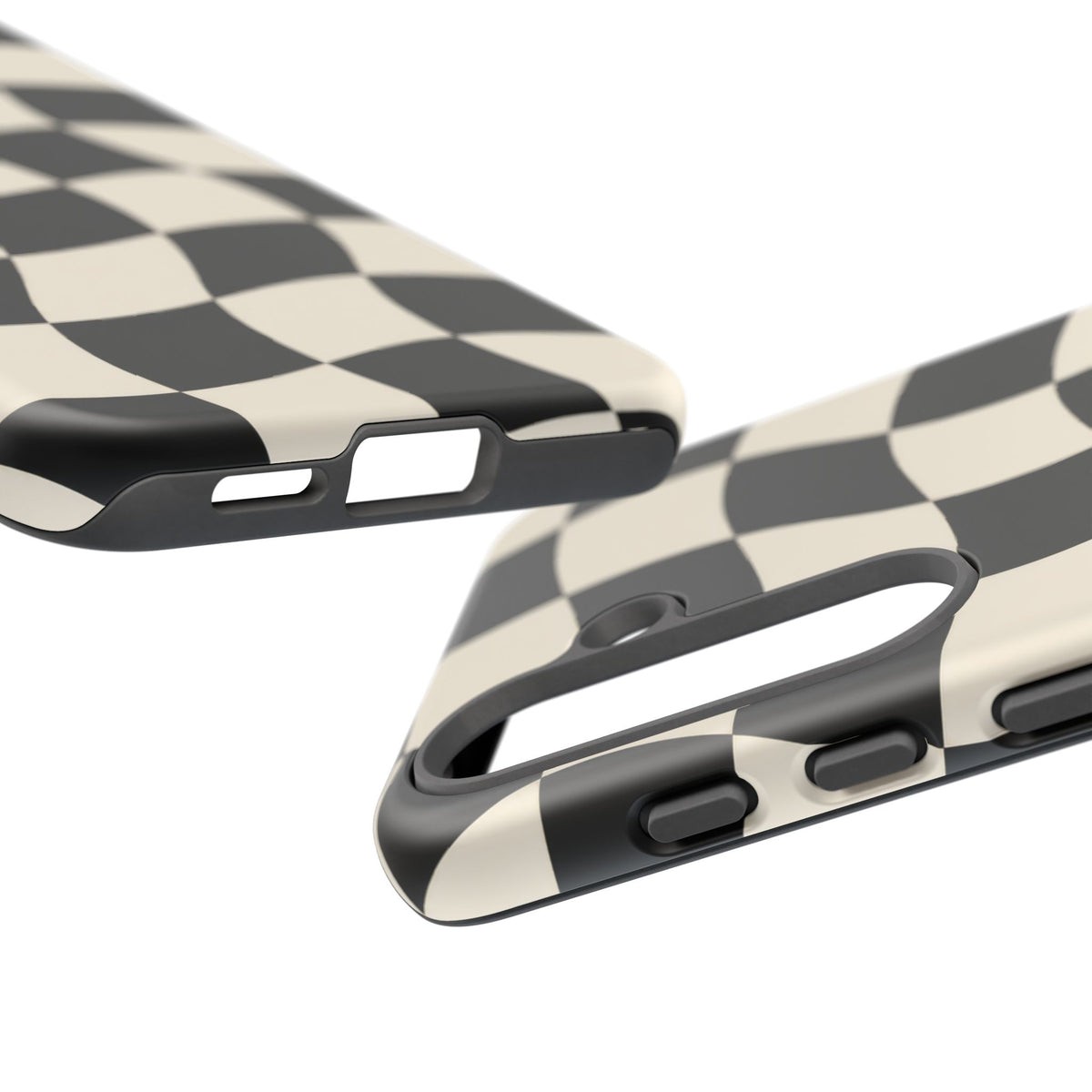 Liquid Check Samsung Galaxy Tough Case | Wavy Checkerboard