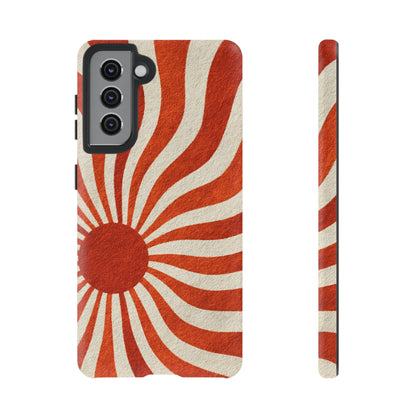 Terracotta Sunburst Samsung Galaxy Tough Phone Case