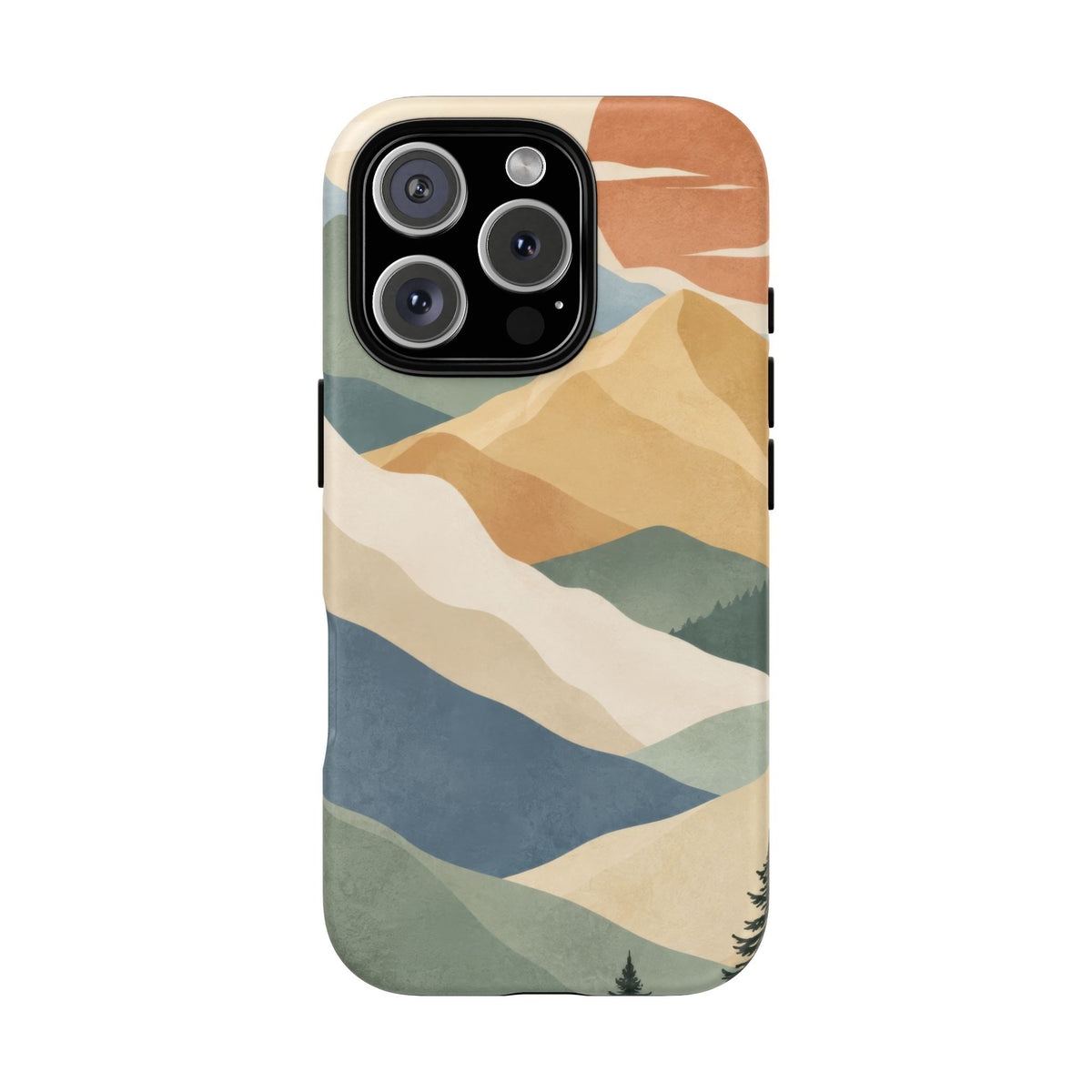 Sage Summit iPhone Tough Case | abstract mountains
